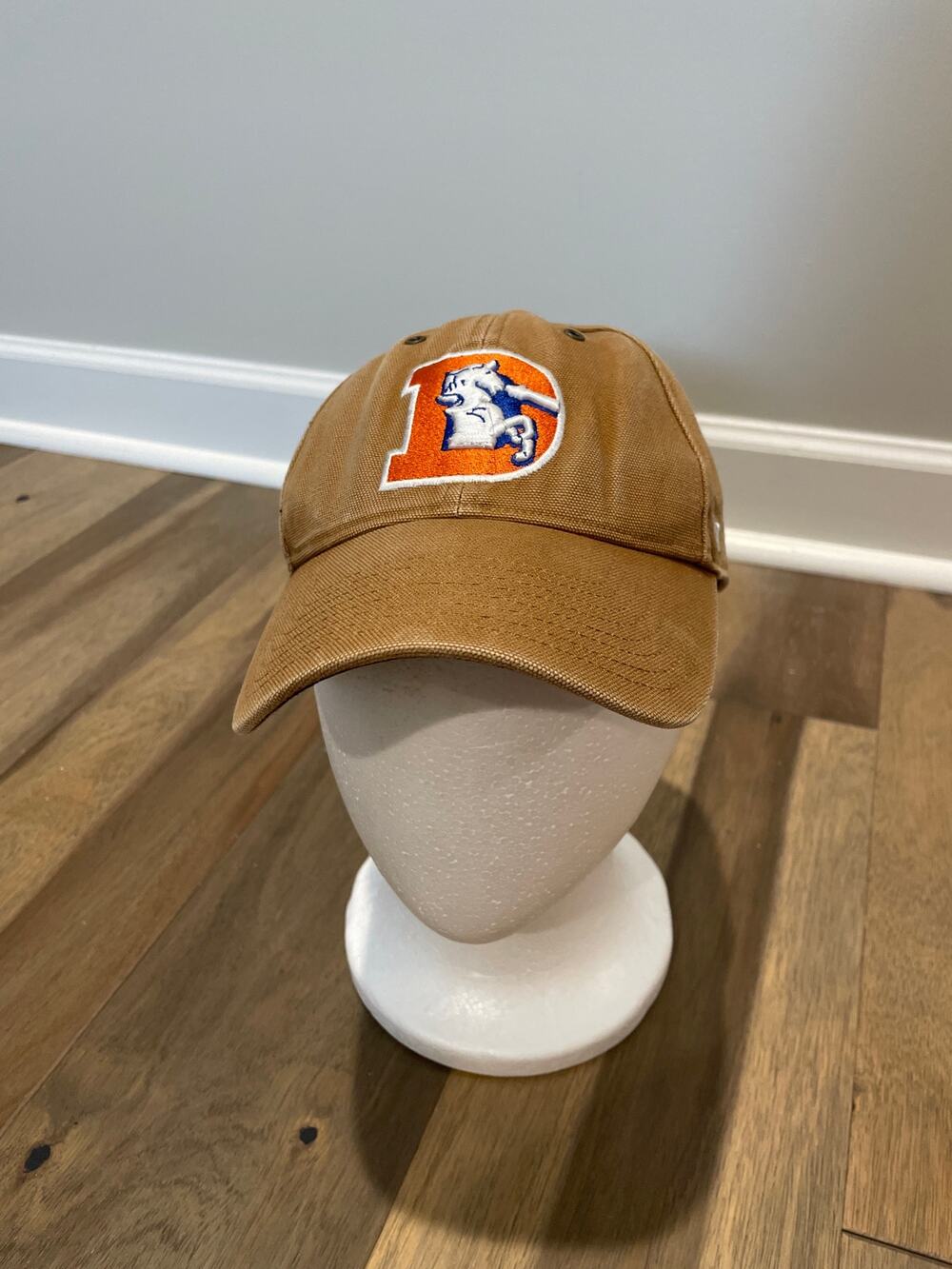 ’47 Brand Hat One Size Tan Cotton Baseball Cap Denver Broncos Embroidered Logo